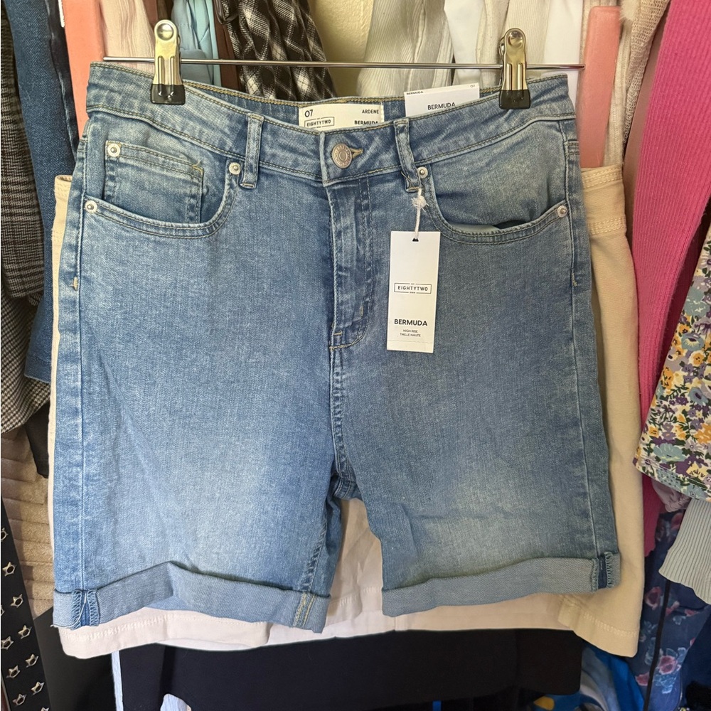 Ardene Denim Blue Bermuda Shorts